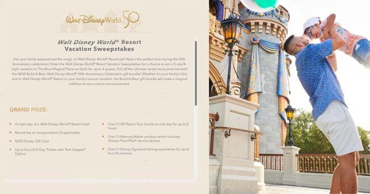 Walt Disney World Resort Vacation Sweepstakes