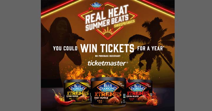 Blue Diamond Real Heat Summer Beats Sweepstakes