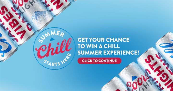 Coors Light Summer Promotion Game & Sweepstakes