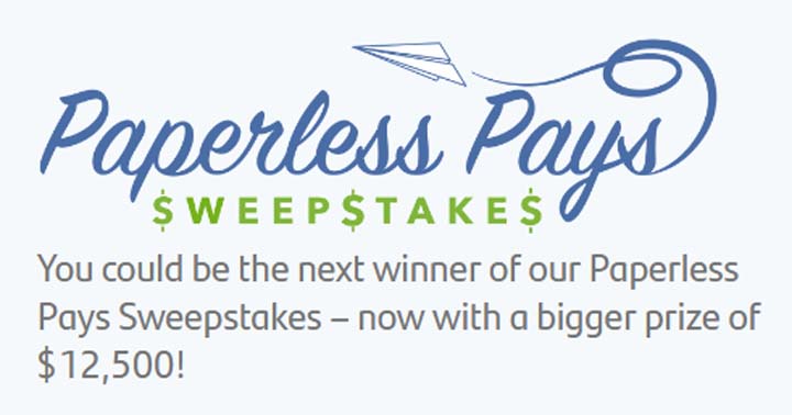 Santander Consumer USA Inc. Paperless pays Sweepstakes