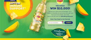 Lipton Immunity Instant Win Game and Sweepstakes