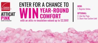 Owens Corning Year-Round Comfort with ATTICAT Attic Re-Insulation Contest