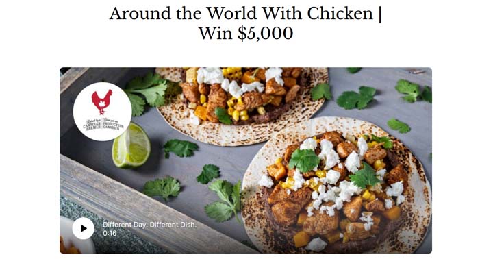Around the World With Chicken Contest