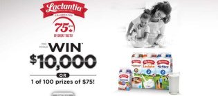 Lactantia 75 Years of Great Taste Contest