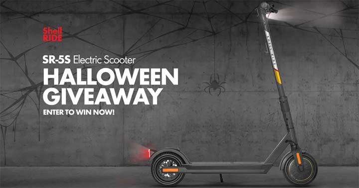 Shell RIDE SR-5S Electric Scooter Halloween Giveaway