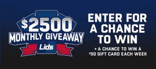 Lids Monthly Giveaway Sweepstakes