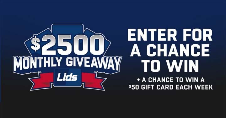 Lids Monthly Giveaway Sweepstakes
