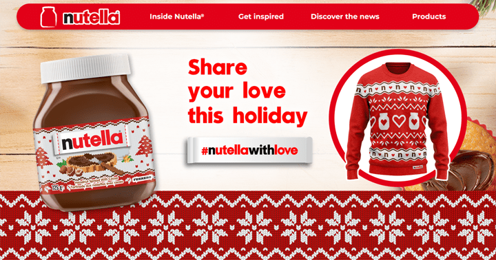 Nutella Holiday Sweater Contest