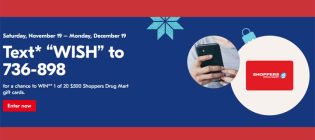 Shoppers Drug Mart Holiday Wish & Win Contest