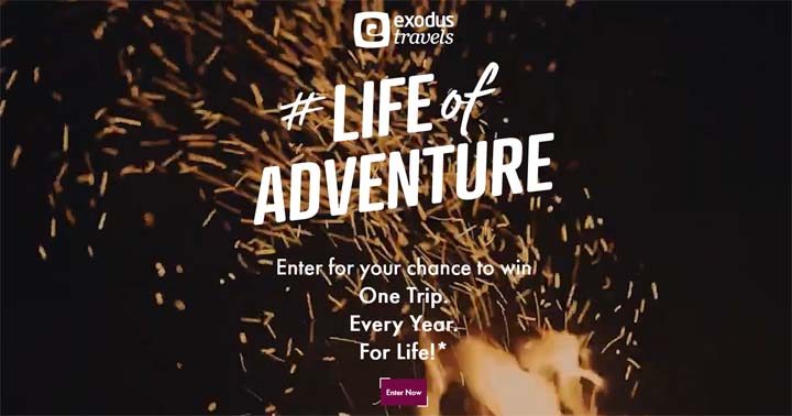 Exodus Life of Adventure Sweepstakes