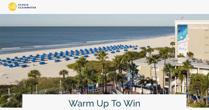 St. Pete Clearwater Warm Up to Win Sweepstakes