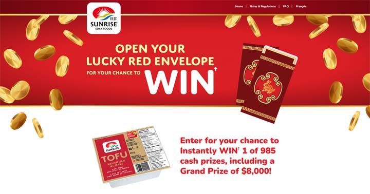 Sunrise Soya Foods Lunar New Year Contest