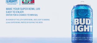 Bud Light Easy to Enjoy your Super Bowl Sweepstakes