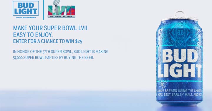 Bud Light Easy to Enjoy your Super Bowl Sweepstakes