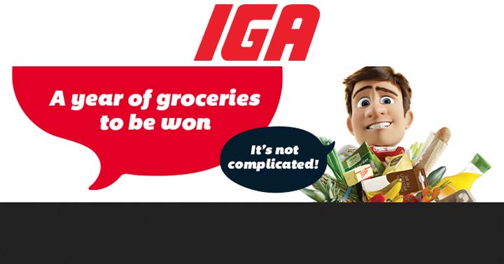 One year of free groceries at IGA Contest
