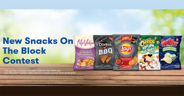 Tasty Rewards New Snacks On The Block Contest