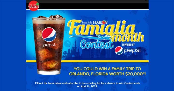 East Side Mario’s Famiglia Trip Giveaway