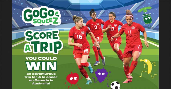 GoGo squeeZ Score a Trip Soccer Contest
