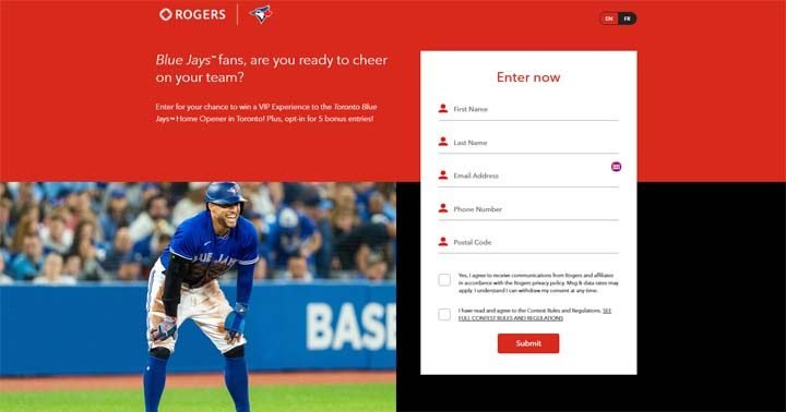 Rogers Moments Blue Jays Home Opener Contest