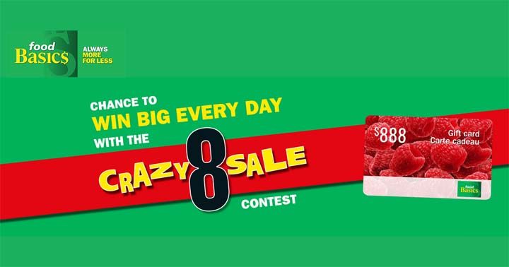 Food Basics Crazy 8 Sale Contest