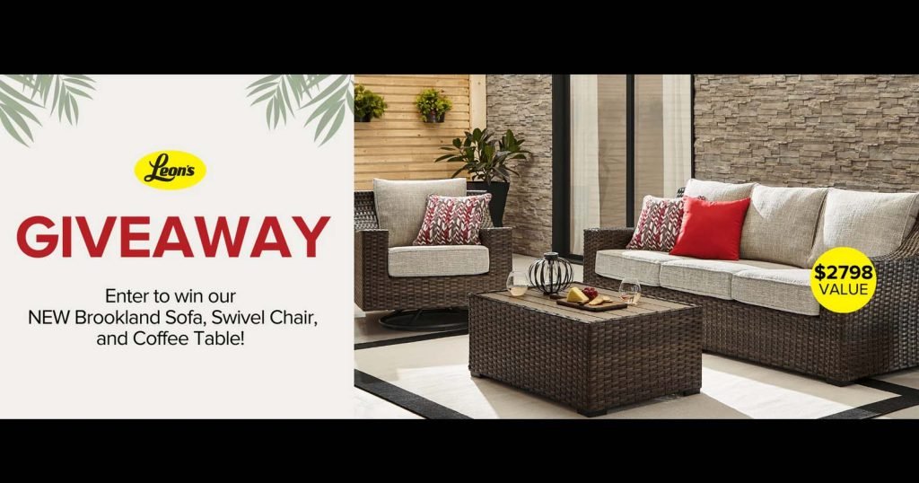 Leon's Brookland Outdoor Sofa Set Giveaway