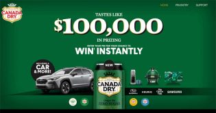 Canada Dry Tastes Like $100,000 Contest