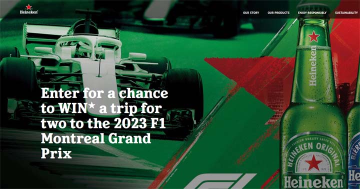 Heineken Formula 1 Grand Prix Montreal Contest