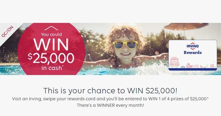 Irving Oil Summer Rewards Sweepstakes