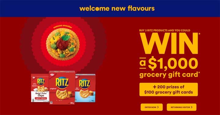 Ritz Welcome New Flavours Contest