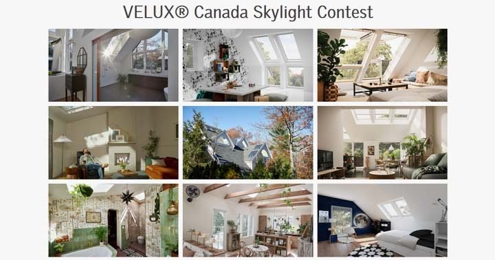 Velux Canada Fall into Light Skylight Giveaway Contest