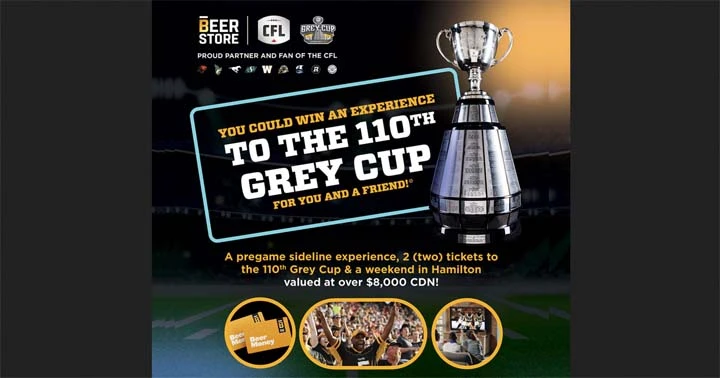 Beer Store CFL Giveaway Marquee Contest