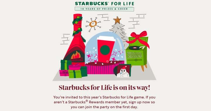 Starbucks for Life Contest Holiday Edition