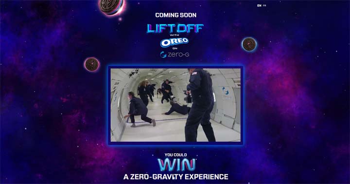 OREO Liftoff Contest on Zero-G