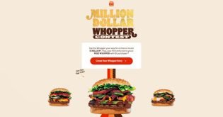 BK Burger King Million Dollar Whopper Contest
