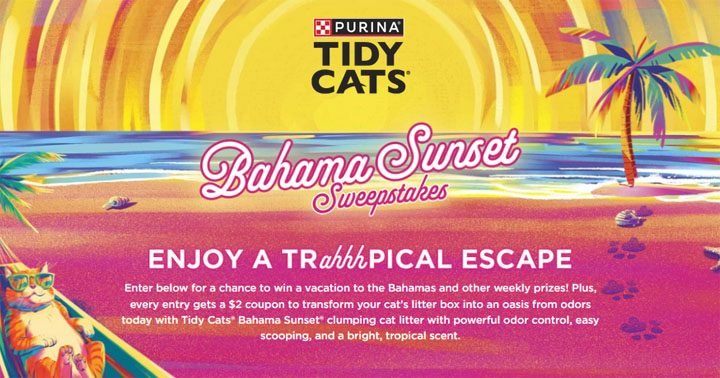 Nestlé Purina PetCare - Tidy Cats Bahama Sunset Sweepstakes