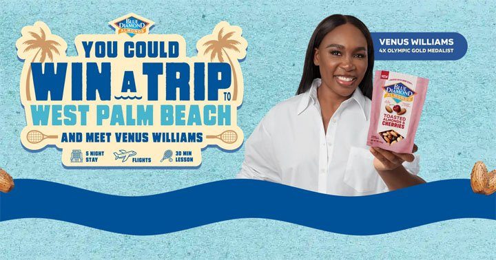 Blue Diamond Venus Getaway Instant Win and Sweepstakes