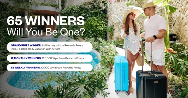 4 Million Wyndham Rewards Point Giveaway