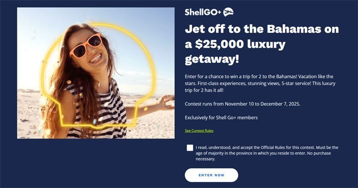 Shell Go+ Trip to the Bahamas Contest