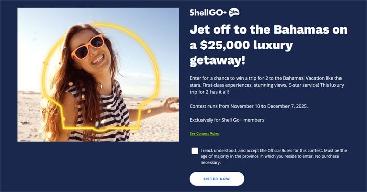 Shell Go+ Trip to the Bahamas Contest