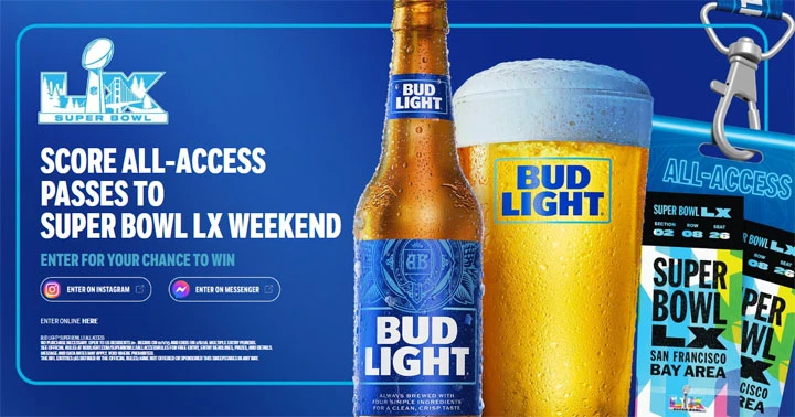 Bud Light - Super Bowl All Access Sweepstakes