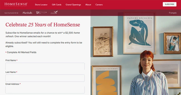 HomeSense - 25th Anniversary Home Refresh Giveaway